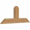 Ekena Millwork Portland Timber Gable Bracket, Western Red Cedar, 48"W x 20"H x 3 1/2"D x 5 1/2"F, 10/12 Pitch GBW048X20X0406POR00SWR - alternate 4